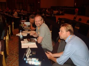 Ola Wallin and colleague of Swedish PEN
