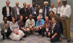 Wole Soyinka and JRS with the African PEN team